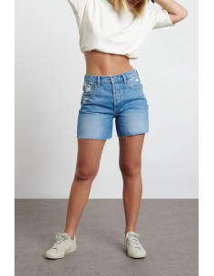 SHORTS IN DENIM SOSTENIBILE "MONTHY" - DENIM
