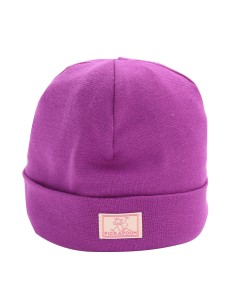 BERRETTO BASIC BIMBI IN COTONE BIOLOGICO  - VIOLA