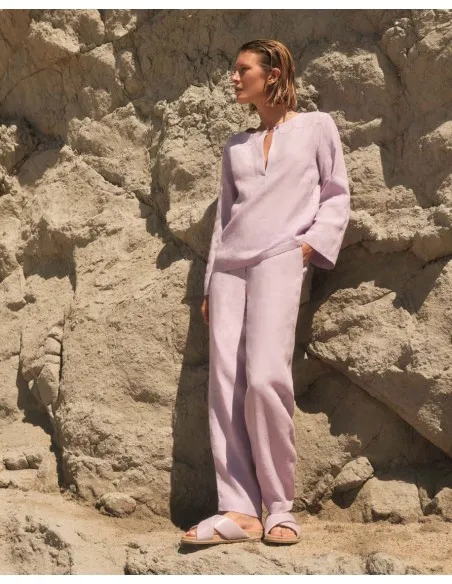 PANTALONI IN LINO BIOLOGICO