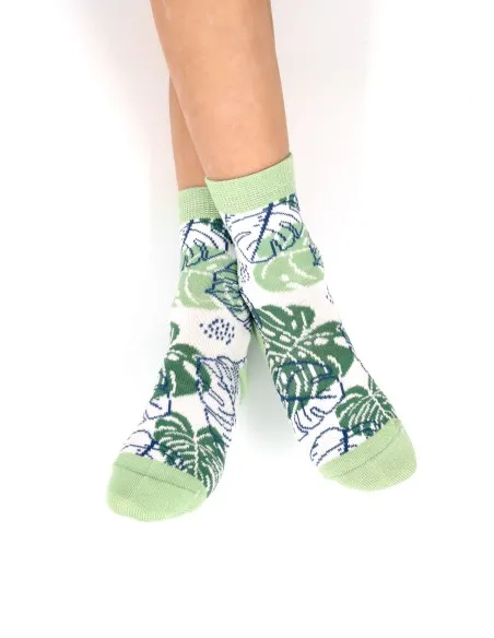 CALZINI IN BAMBU' KIDS "MONSTERA"