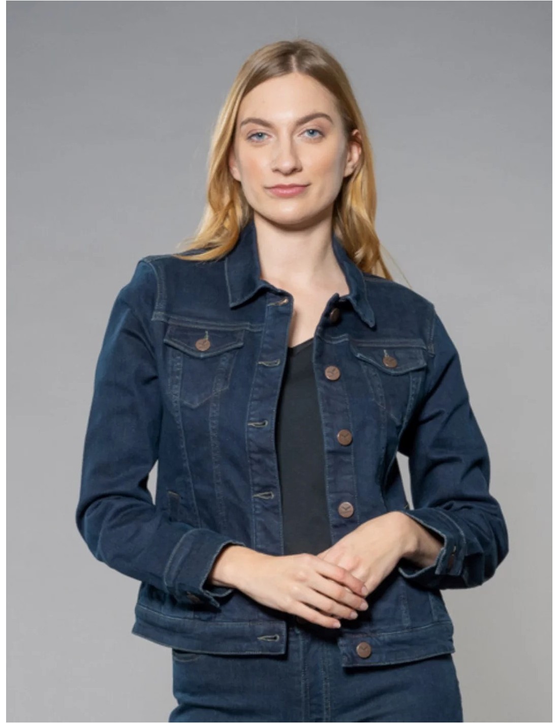 Giacca in Jeans donna naturale vegan e sostenibile TAGLIA S COLORE BOSCO
