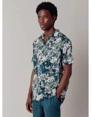 CAMICIA MANICHE CORTE IN COTONE BIOLOGICO "JP"