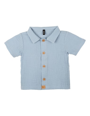 CAMICIA BIMBI IN MUSSOLA DI COTONE BIOLOGICO...