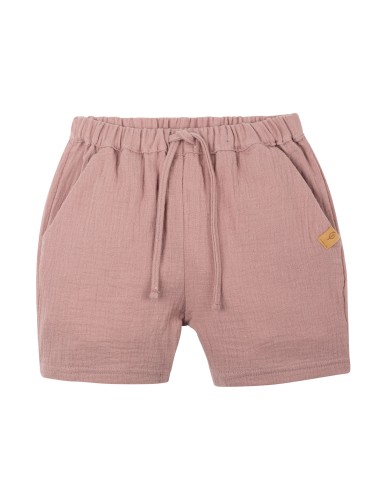 SHORTS UNISEX IN MUSSOLA DI COTONE BIOLOGICO