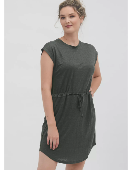 ABITO FRESCHISSIMO IN JERSEY DI 100% LINO "OTTILIA"