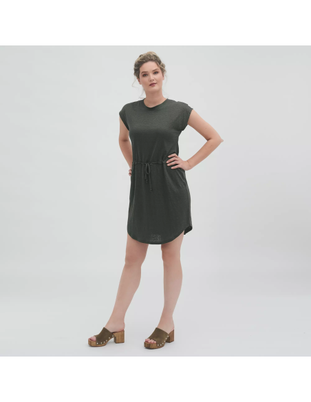 ABITO FRESCHISSIMO IN JERSEY DI 100% LINO "OTTILIA"