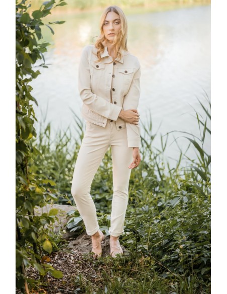 JEANS SLIM FIT IN COTONE BIOLOGICO NON TINTO "SVENJA"