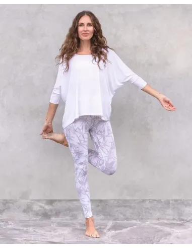 LEGGINGS YOGA ALLOVER IN COTONE BIOLOGICO "TOSCA"