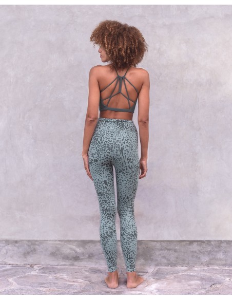 LEGGINGS YOGA ALLOVER IN COTONE BIOLOGICO "SUSAN"