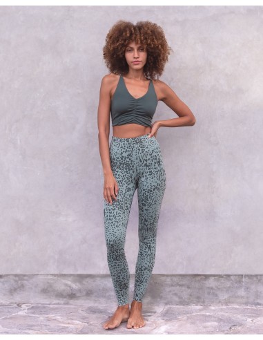 LEGGINGS YOGA ALLOVER IN COTONE BIOLOGICO "SUSAN"