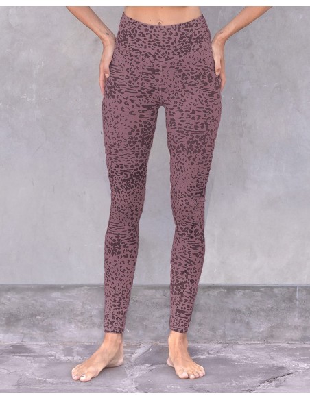 LEGGINGS YOGA ALLOVER IN COTONE BIOLOGICO "SUSAN"
