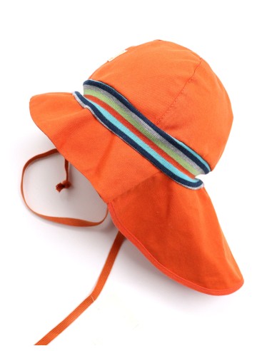 CAPPELLO IN COTONE BIO MAX  UV80 MOD "FEUERWEHR"