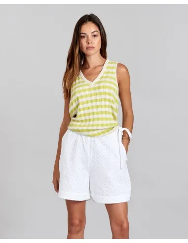 SHORTS IN PIZZO SANGALLO DI COTONE BIOLOGICO "MAYA"