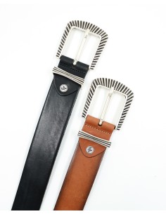 CINTURA DONNA IN CUOIO A...