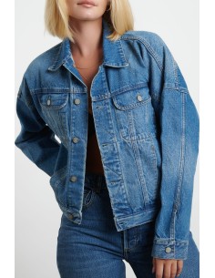 GIACCA IN DENIM SOSTENIBILE "RIDER" - DENIM