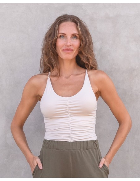 CANOTTA YOGA "NICOLE" IN COTONE BIOLOGICO