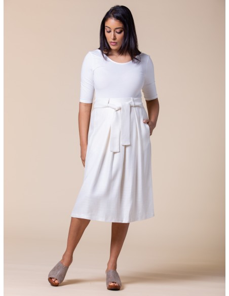 GONNA IN CANAPA E BAMBU' CON PENCES E FIOCCO