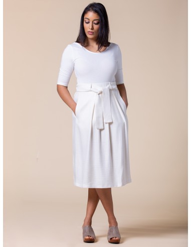 GONNA IN CANAPA E BAMBU' CON PENCES E FIOCCO