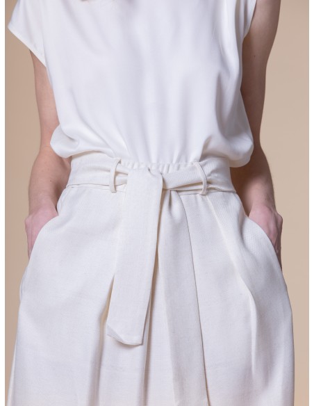 GONNA IN CANAPA E BAMBU' CON PENCES E FIOCCO