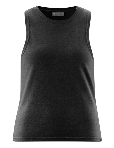 TOP SMANICATO IN CANAPA E COTONE BIOLOGICO