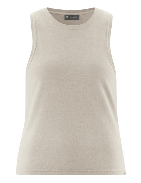 TOP SMANICATO IN CANAPA E COTONE BIOLOGICO