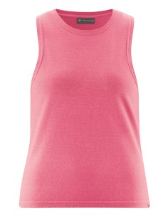 TOP SMANICATO IN CANAPA E COTONE BIOLOGICO - ROSA