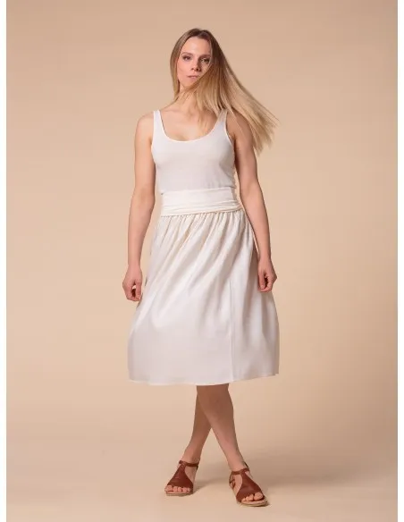 GONNA IN CANAPA E BAMBU' CON FASCIA