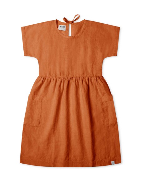 ABITO BIMBA IN 100% LINO BIOLOGICO "OVERSIZED"