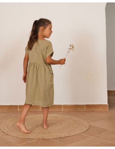 ABITO BIMBA IN 100% LINO BIOLOGICO "OVERSIZED"