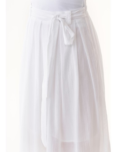 GONNA LUNGA IN CREPE DI 100% COTONE BIOLOGICO