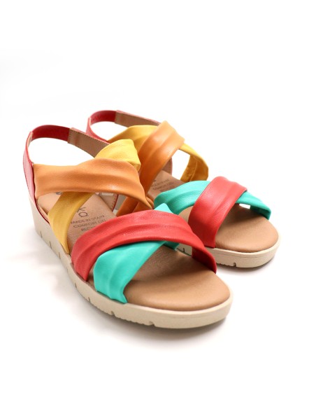SANDALO IN PELLE RICICLATA "AURA"