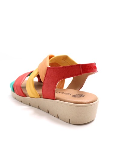 SANDALO IN PELLE RICICLATA "AURA"