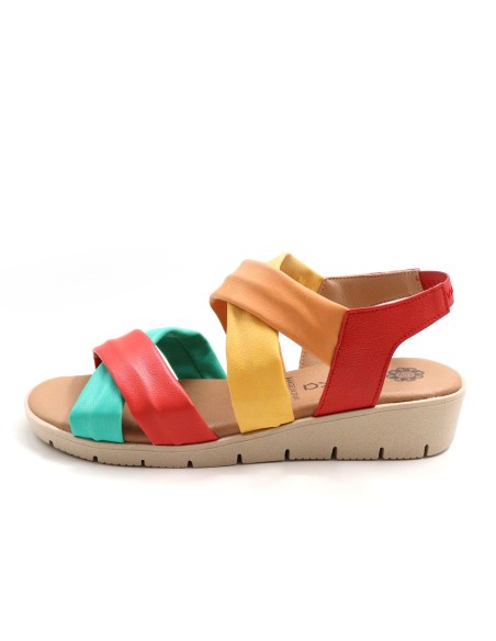 SANDALO IN PELLE RICICLATA "AURA"