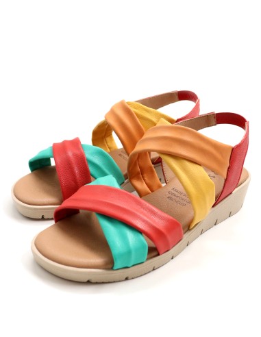 SANDALO IN PELLE RICICLATA "AURA"