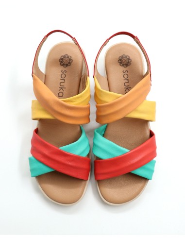 SANDALO IN PELLE RICICLATA "AURA"