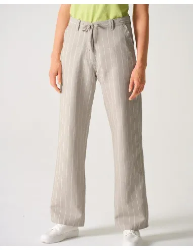PANTALONI A PALAZZO IN CANAPA E COTONE BIO "MARLENE"
