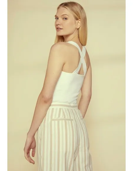 PANTALONE IN COTONE BIOLOGICO "EMERSON STRIPE"