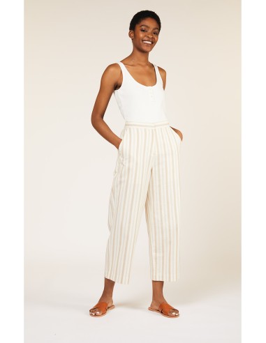 PANTALONE IN COTONE BIOLOGICO "EMERSON STRIPE"