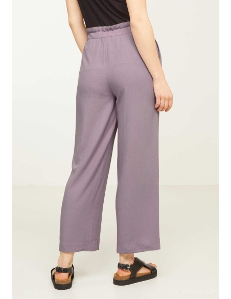 PANTALONI AMPI IN LINO E ECOVERO "LIRIOPE"