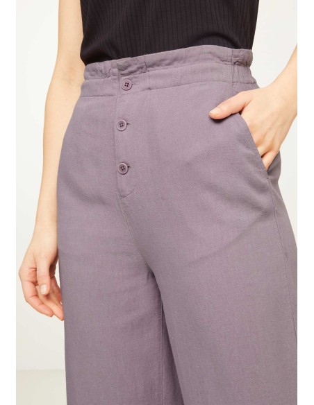 PANTALONI AMPI IN LINO E ECOVERO "LIRIOPE"
