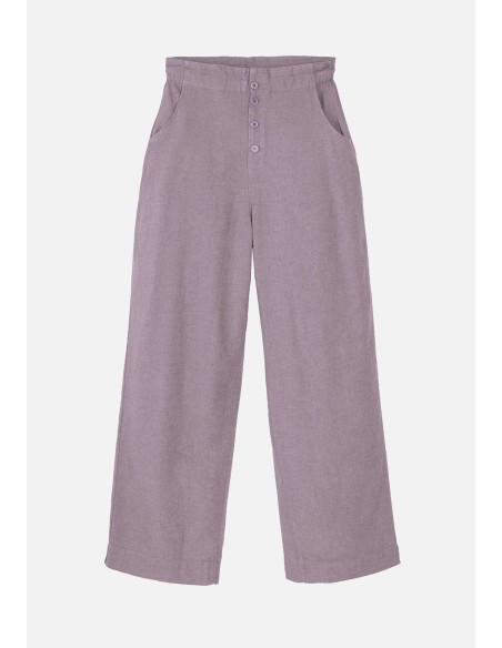 PANTALONI AMPI IN LINO E ECOVERO "LIRIOPE"