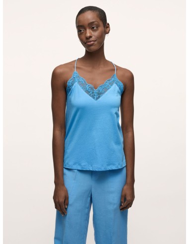 TOP IN PIZZO DI COTONE BIOLOGICO