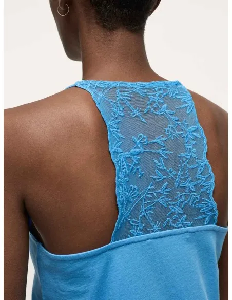 TOP IN PIZZO DI COTONE BIOLOGICO