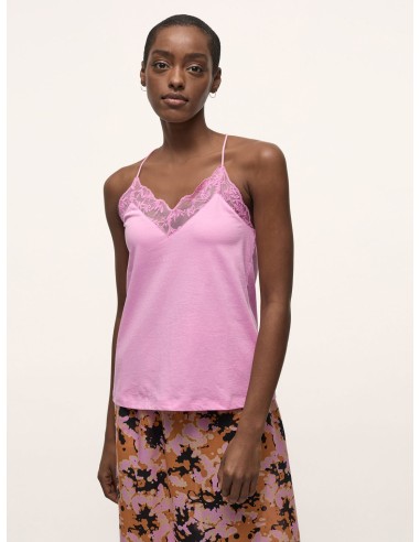 TOP IN PIZZO DI COTONE BIOLOGICO