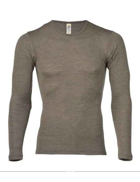 T-SHIRT UOMO IN LANA-SETA MANICHE LUNGHE