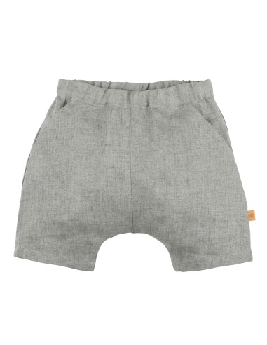 SHORTS BIMBI IN 100% LINO BIOLOGICO