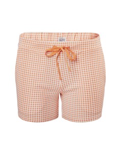 SHORT PIGIAMA IN COTONE BIOLOGICO "KYLIE" - ARANCIONE