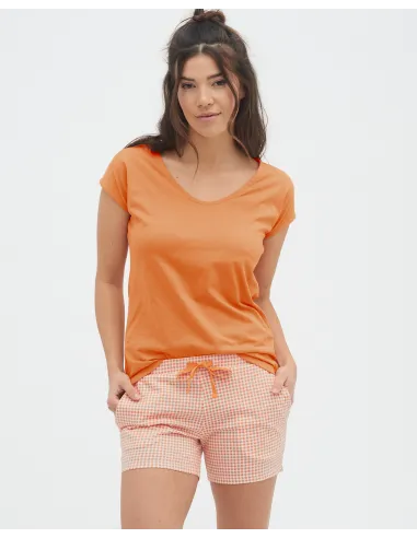SHORT PIGIAMA IN COTONE BIOLOGICO "KYLIE"