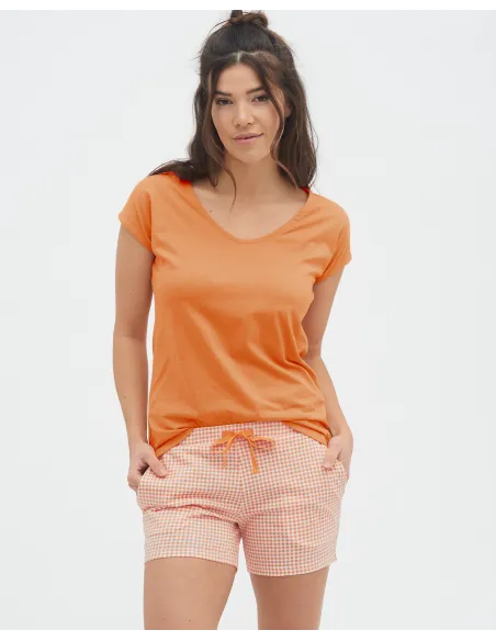 SHORT PIGIAMA IN COTONE BIOLOGICO "KYLIE"