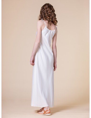 ABITO LUNGO CON SPALLINE SOTTILI IN 100% BAMBU'...